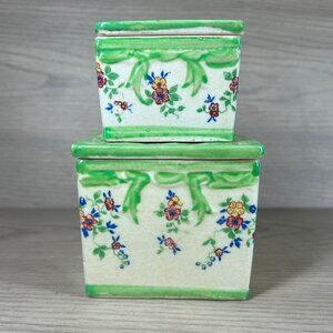 Vintage Tashiro Shoten Japan canister set 1920's - 1940's